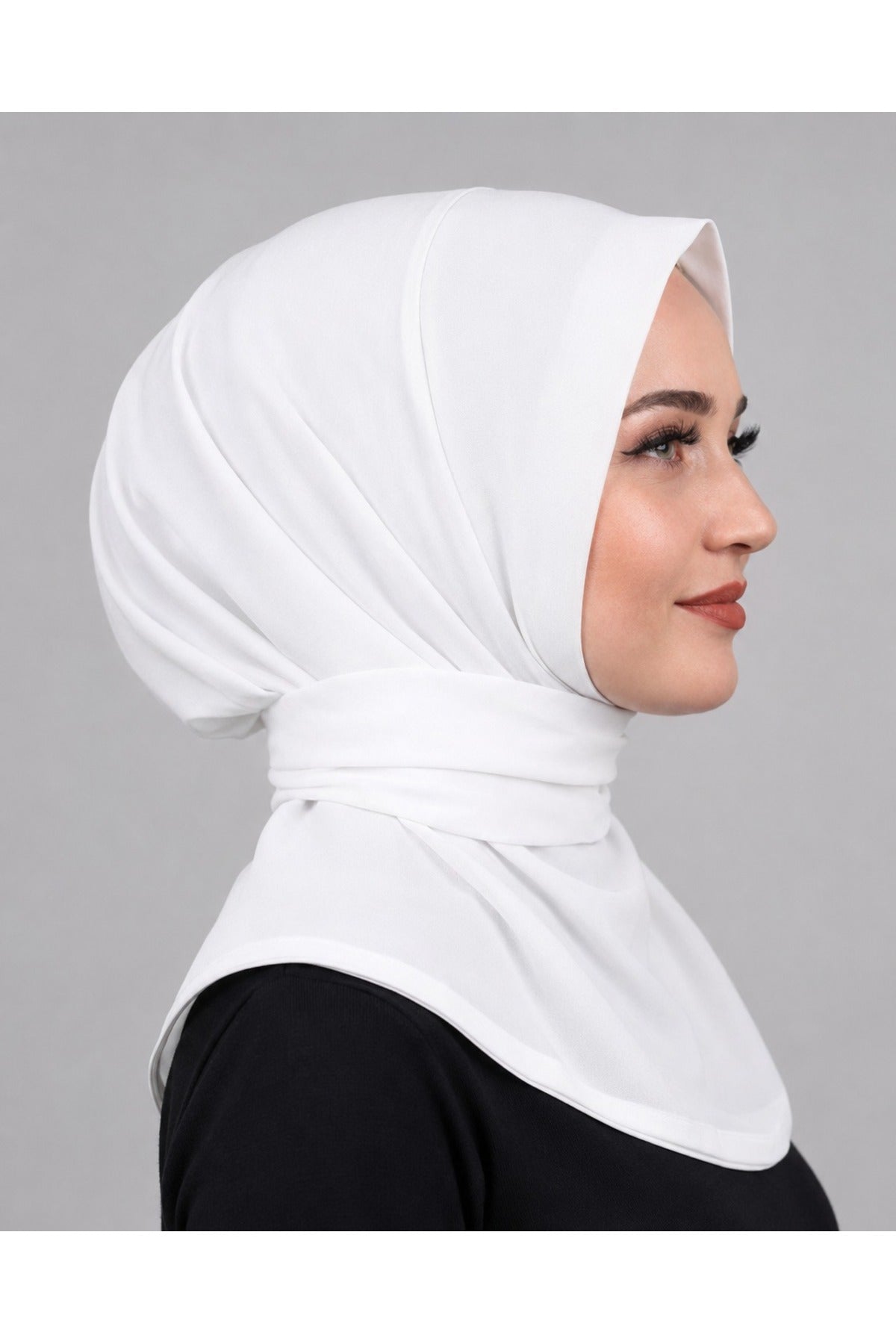 Çıtçıtlı Bağlamalı Tesettür Pratik Şal Deniz Havuz Için Uygundur