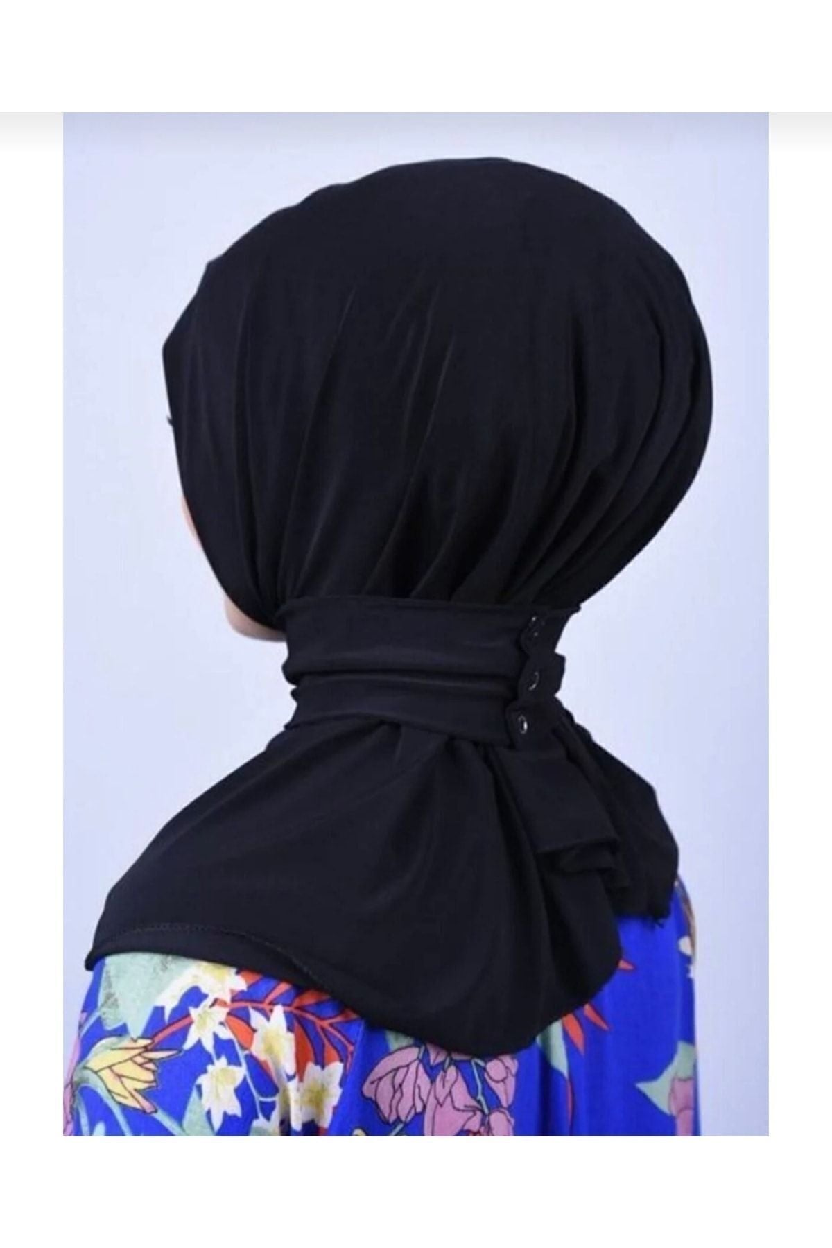 Çıt Çıtlı Bone Tesettür Mayo Üstü Uyumlu Deniz Ve Havuz Bonesi Hijab Lacivert