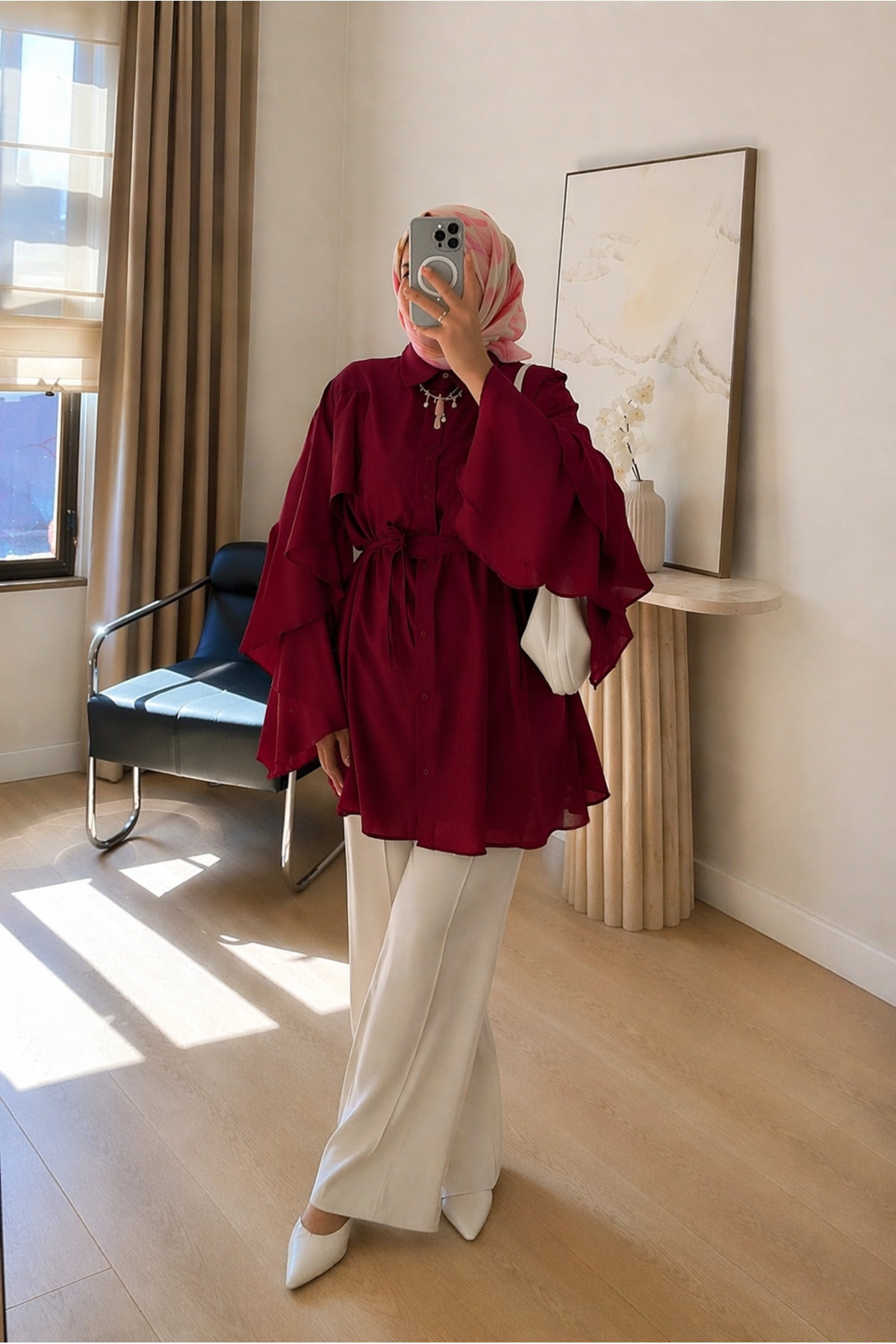 Kadın Önden Bağlamalı Kimono