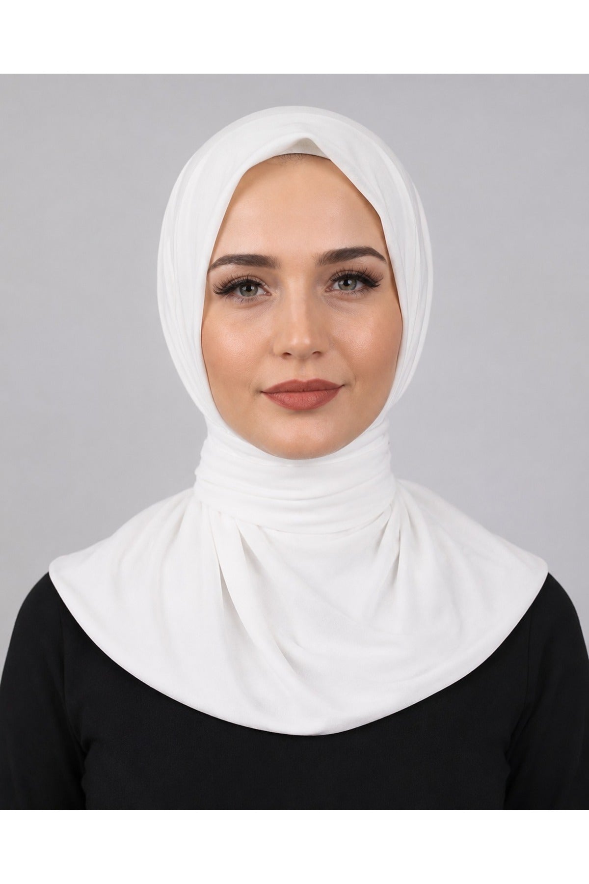 Çıtçıtlı Bağlamalı Tesettür Pratik Şal Deniz Havuz Için Uygundur