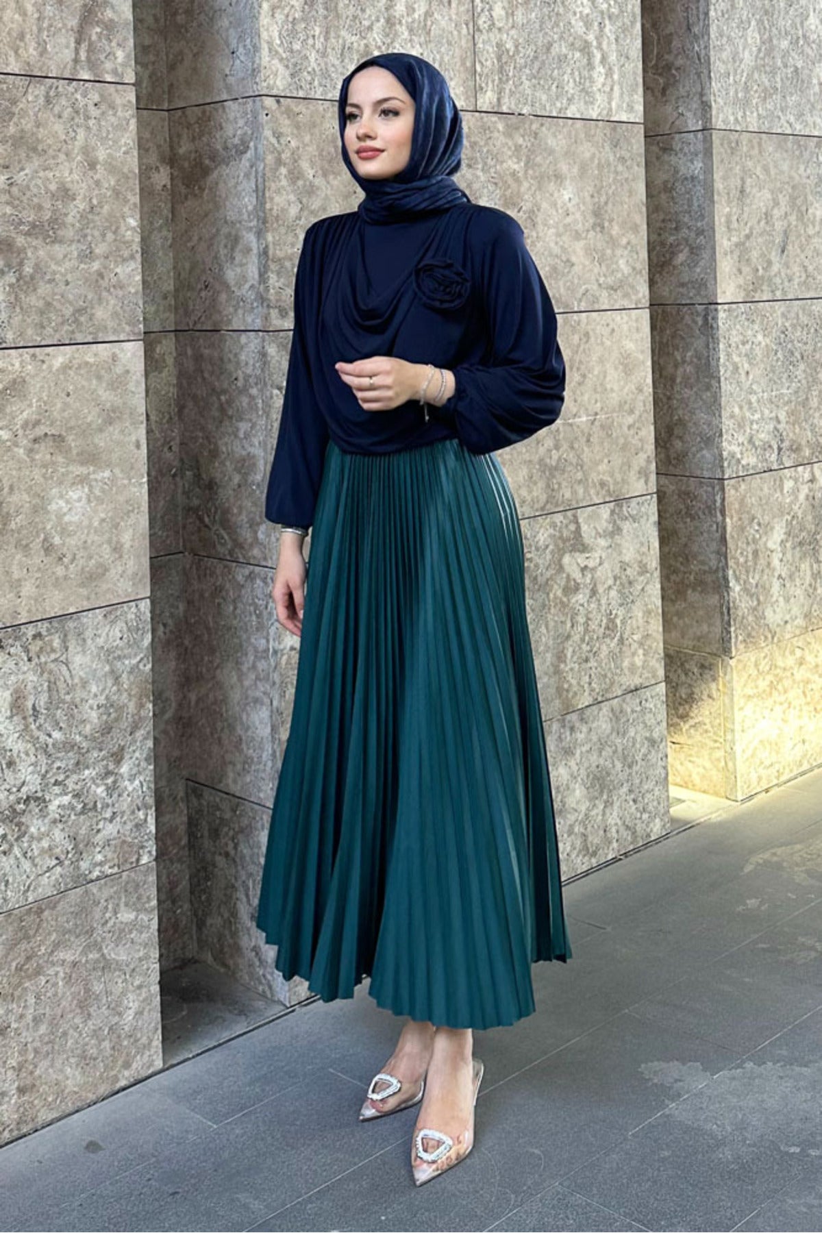 Elisa Piliseli Etek - Zümrüt
