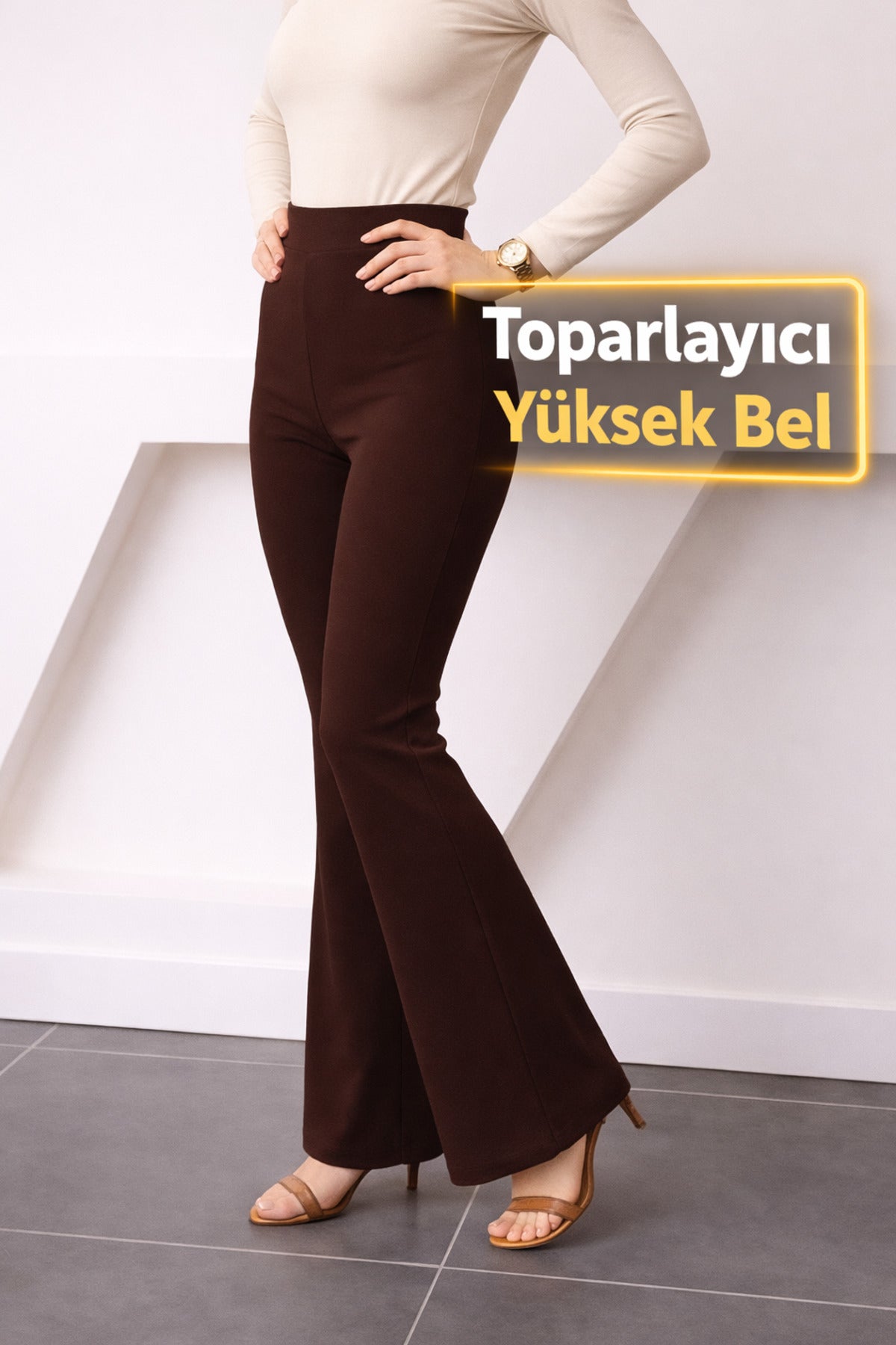 TREND TOPARLAYICI ÖN DİKİŞ DETAYLI TAYT PANTOLON