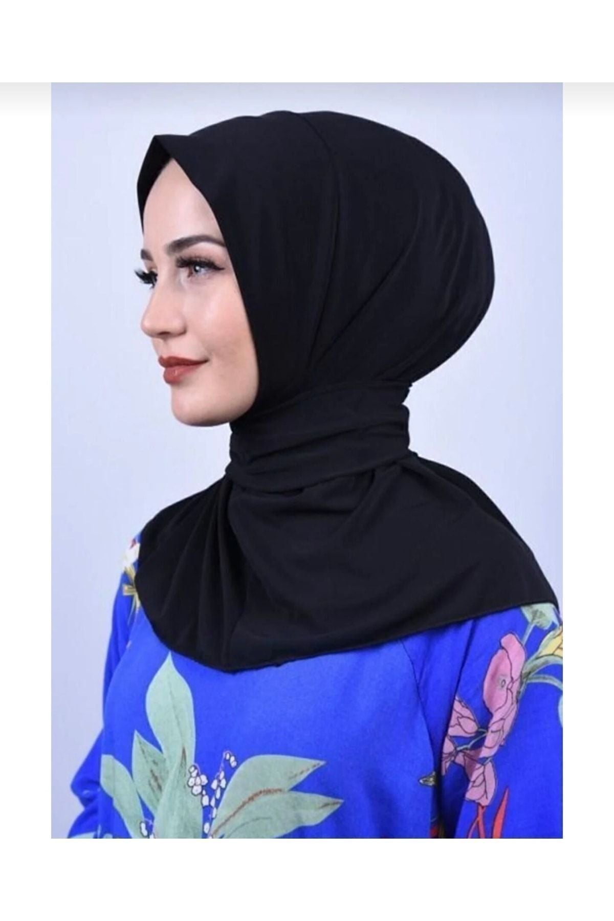 Çıt Çıtlı Bone Tesettür Mayo Üstü Uyumlu Deniz Ve Havuz Bonesi Hijab Lacivert