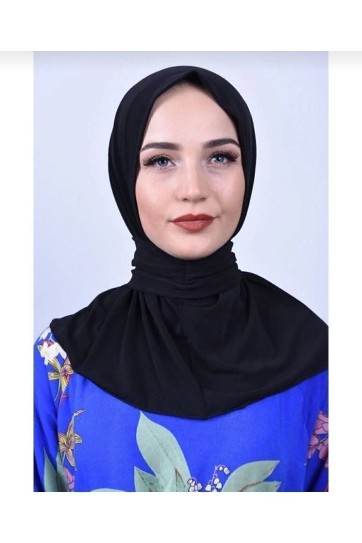 Çıt Çıtlı Bone Tesettür Mayo Üstü Uyumlu Deniz Ve Havuz Bonesi Hijab Lacivert