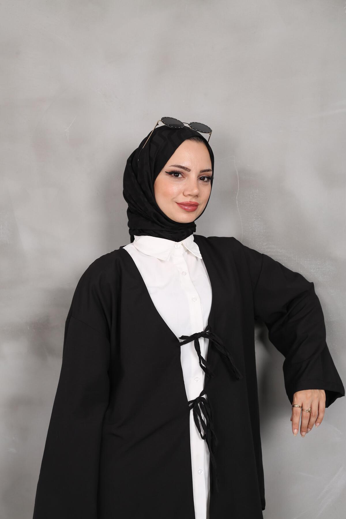 Önü Baglamalı Kimono 2 li pembe lacivert blackbonds