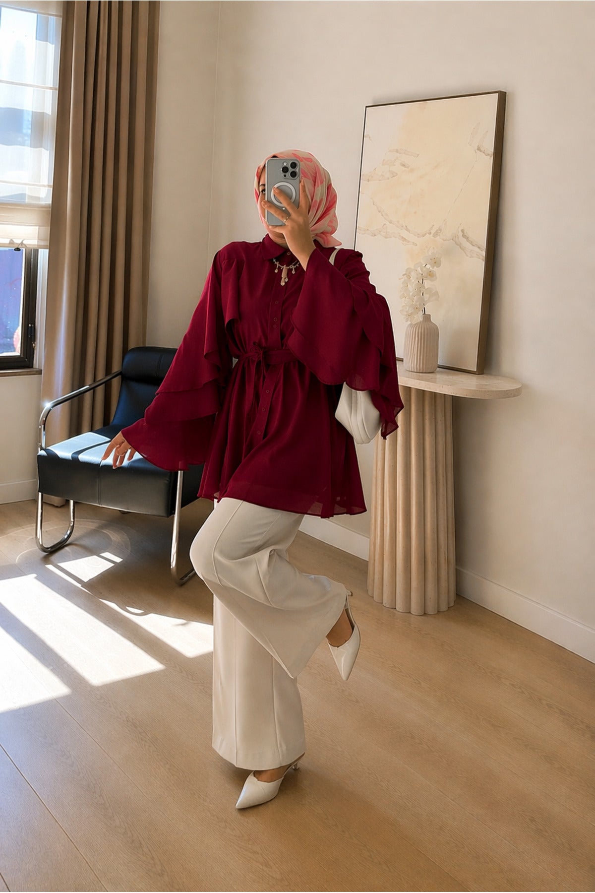 Kadın Önden Bağlamalı Kimono