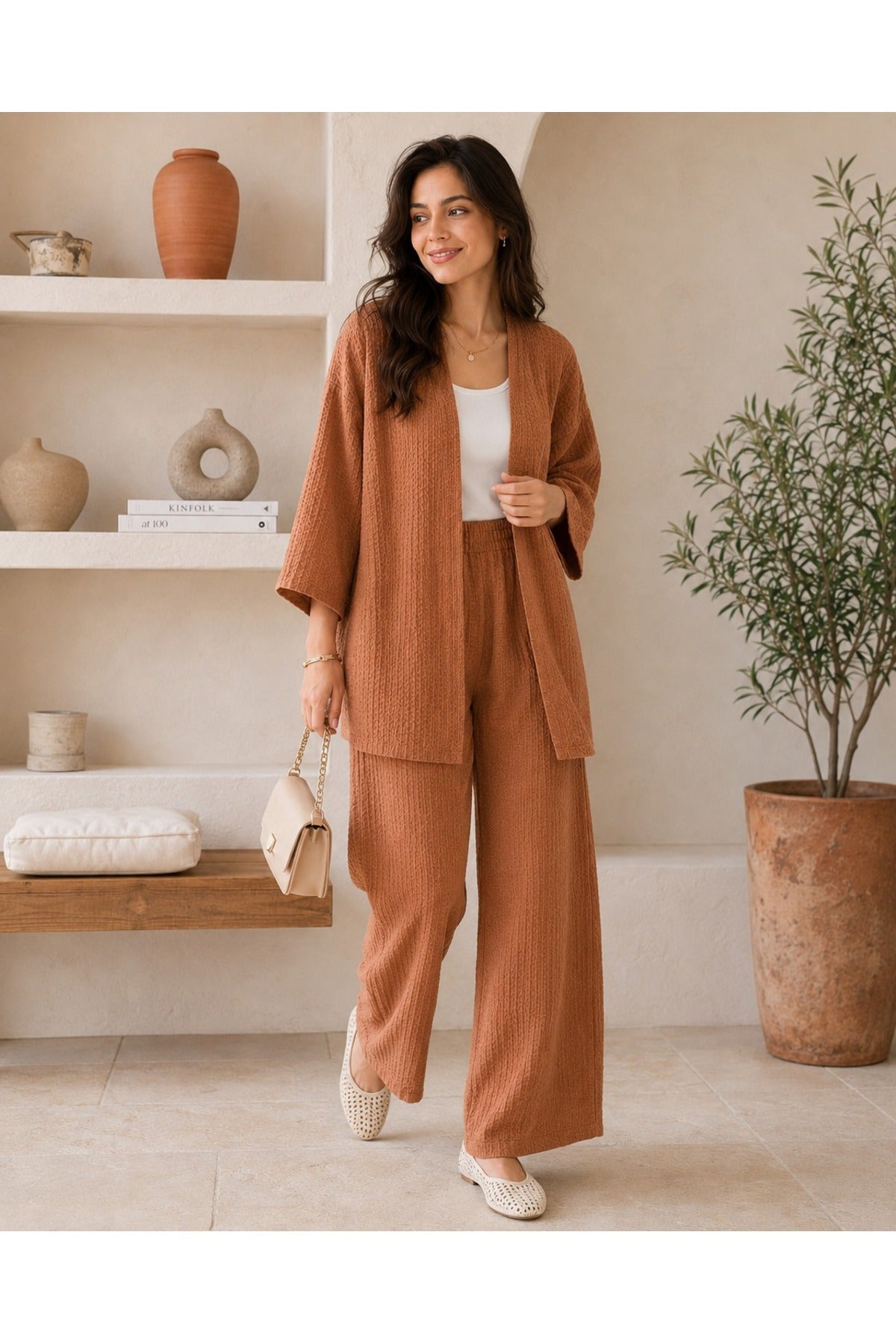 Kadın Kimono Salaş 2 Li Takım
