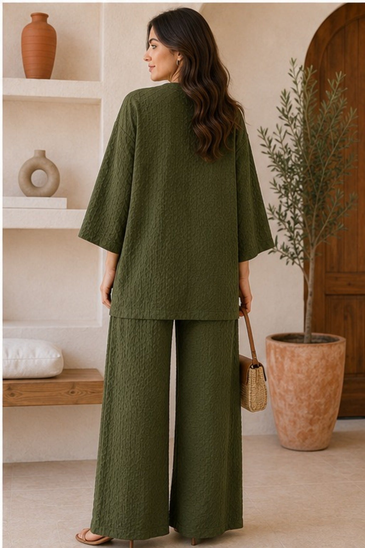 Kadın Kimono Salaş 2 Li Takım