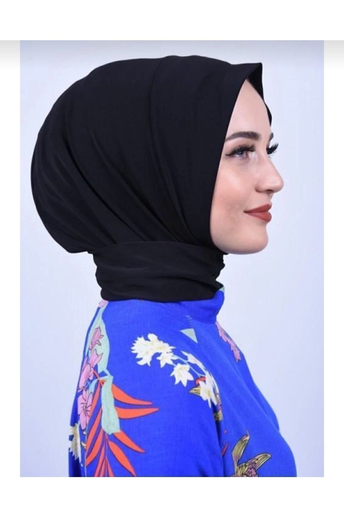 Çıt Çıtlı Bone Tesettür Mayo Üstü Uyumlu Deniz Ve Havuz Bonesi Hijab Lacivert