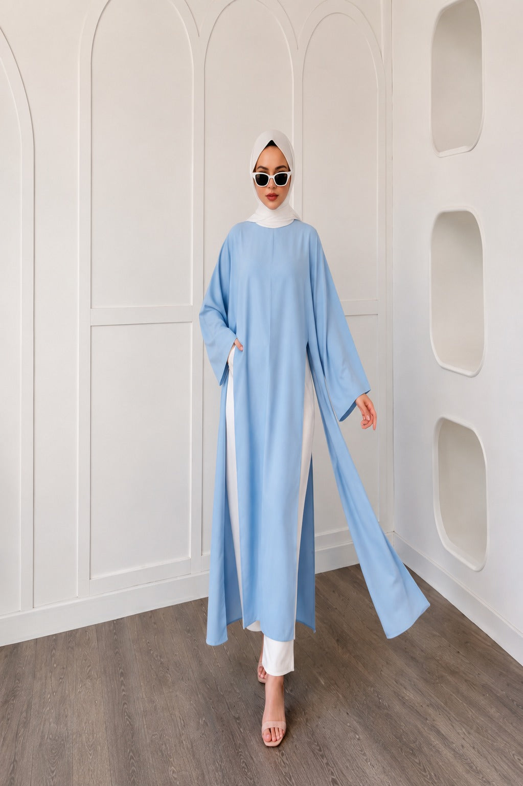 Kadın Uzun Yırtmaçlı Abaya Tunik